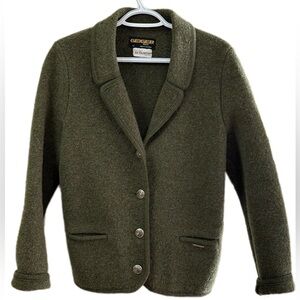 Geiger Green Wool Blazer